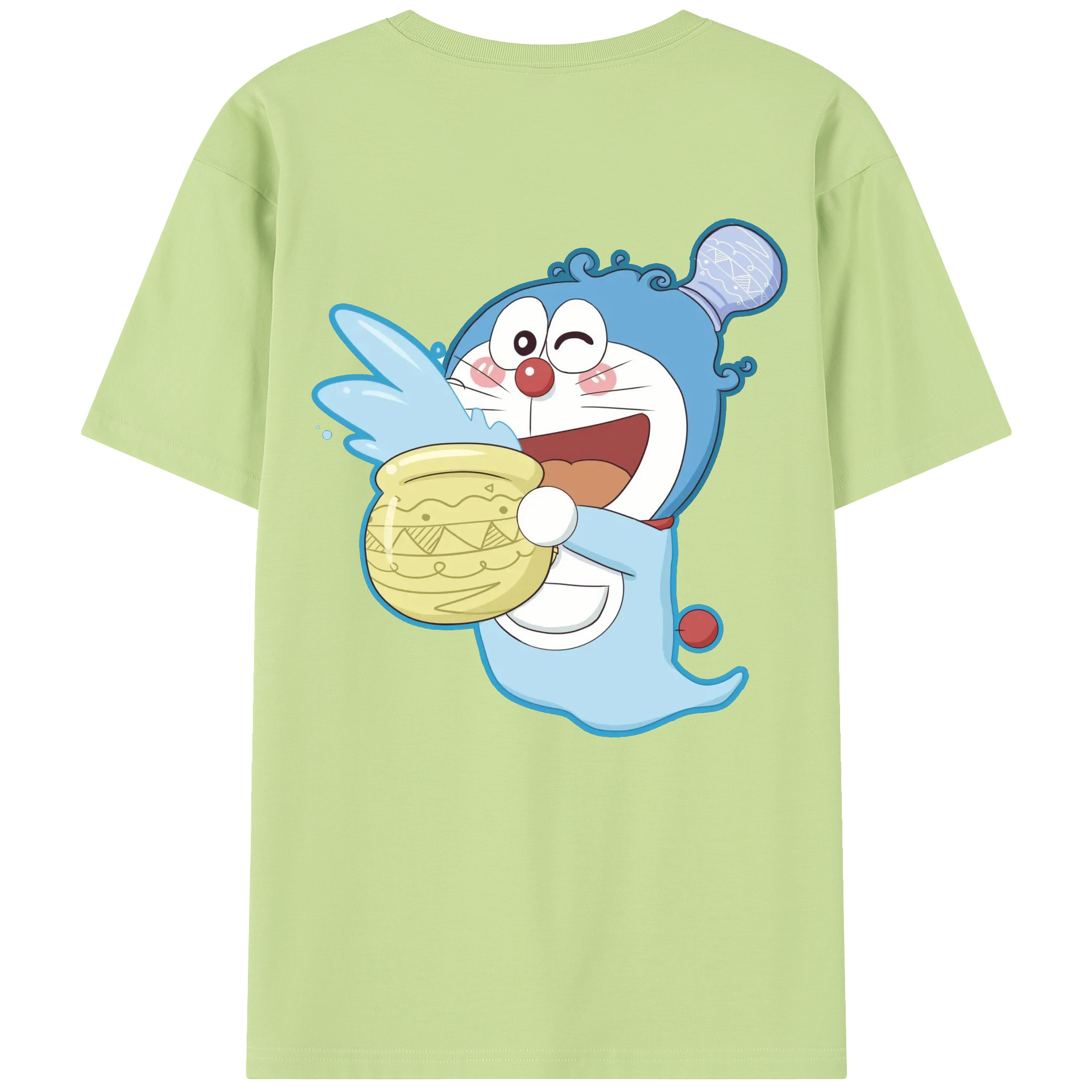（画像用） ドラえもん Doraemon 綿100％半袖Tシャツ（背面プリント）